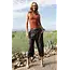 Angie Acid Wash Tie Waist Cargo Pant(H3540)