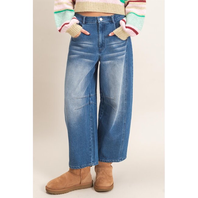 HYFVE Enzyme Wash Barrel Jeans (HF26E060)