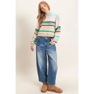 Hyfve HYFVE Enzyme Wash Barrel Jeans (HF26E060)