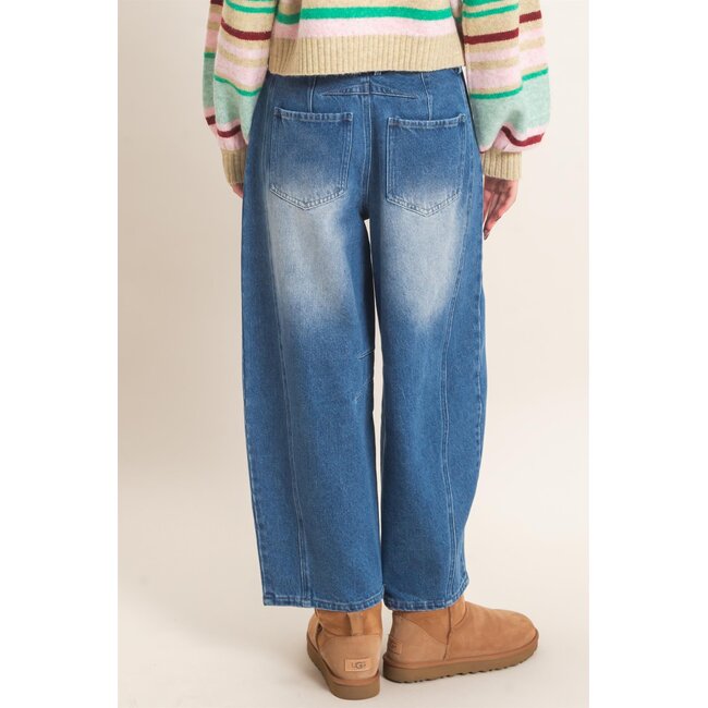 HYFVE Enzyme Wash Barrel Jeans (HF26E060)