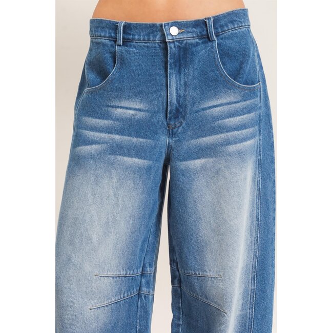 HYFVE Enzyme Wash Barrel Jeans (HF26E060)