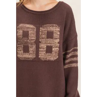 Hyfve HYFVE Oversized Number Knit Sweater (HF26E687)