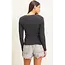 Double Zero Pigment Dye Seam Detail Scoop Neck Top (DZ26E242)