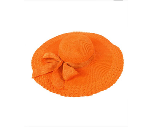 orange floppy hat
