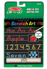 ABC & 123 Color-Reveal Scratch Art Pad