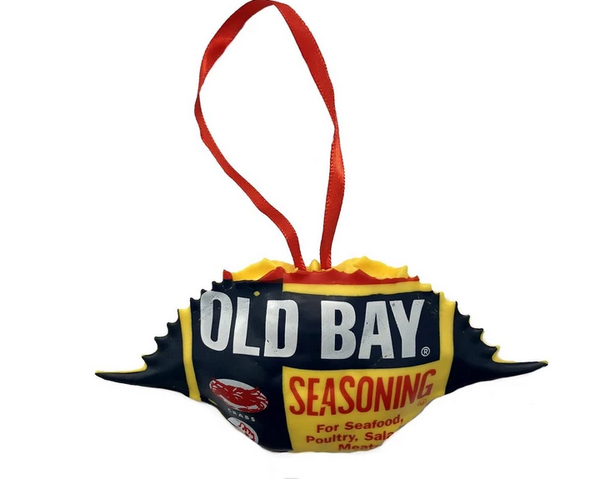 Old Bay Can / Crab Shell Ornament