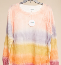 Blush & Lavender Multi Stripe Sweater