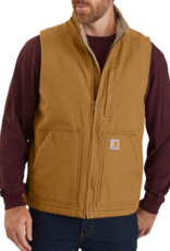 Loose Fit Washed Duck Sherpa Lined Mock Neck Vest by Carhartt 104277