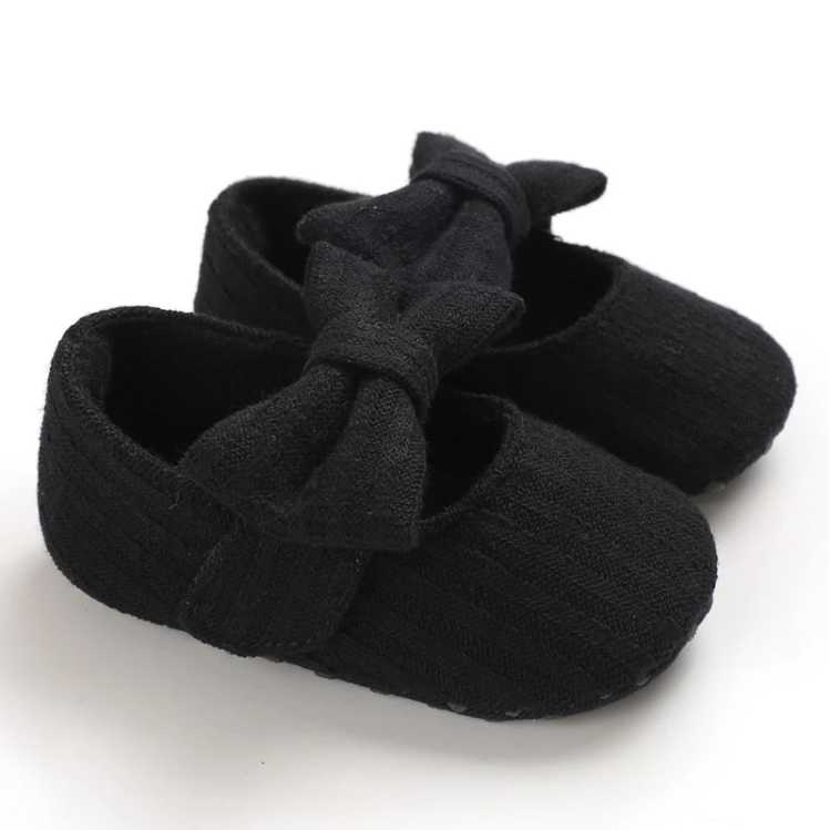 Riolio Bowknot Decor Slip-on Shoes for Baby Girl