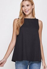 SLEEVELESS CREPE REVERSIBLE TOP