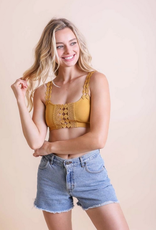 Boho Eye Lace Applique Bralette