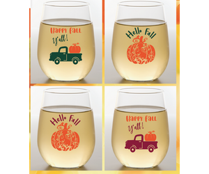 WINE SAYINGS Shatterproof Wine Glasses