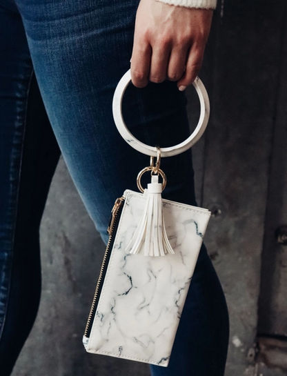 Marble Keychain Bangle & Clutch