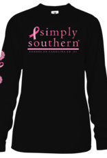 Simply Southern Faith.Hope.Love. Black Long Sleeve Tee