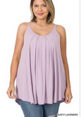 PLUS PLEATED CAMI