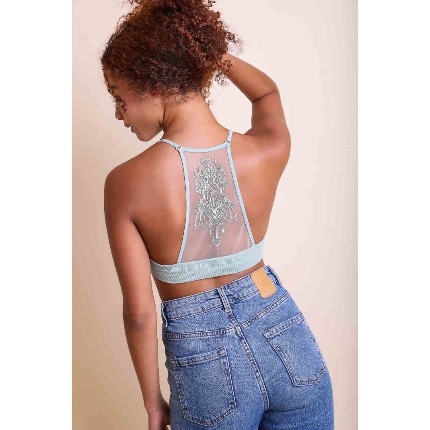 Tattoo Mesh Racerback Bralette – Joanie's Crafts, Gifts & Stained