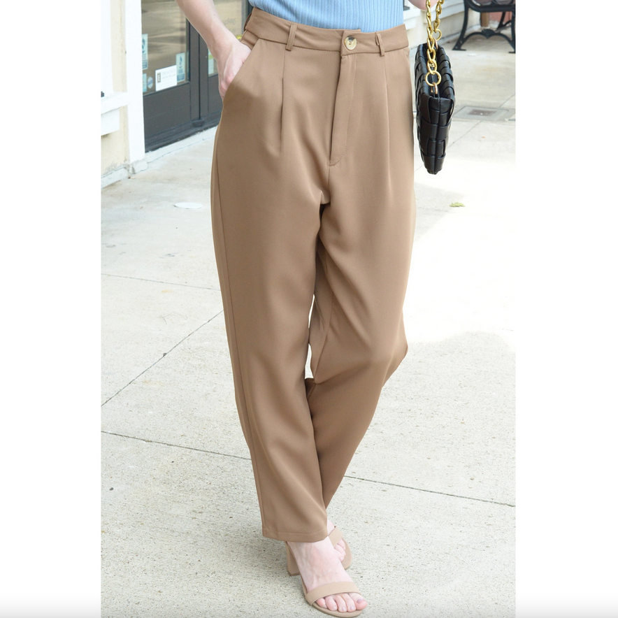 C+D+M Collection Khaki Side Pockets Trouser Woven Pants