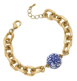 CANVAS Style Marchesa Chinoiserie & Chunky Chain Bracelet