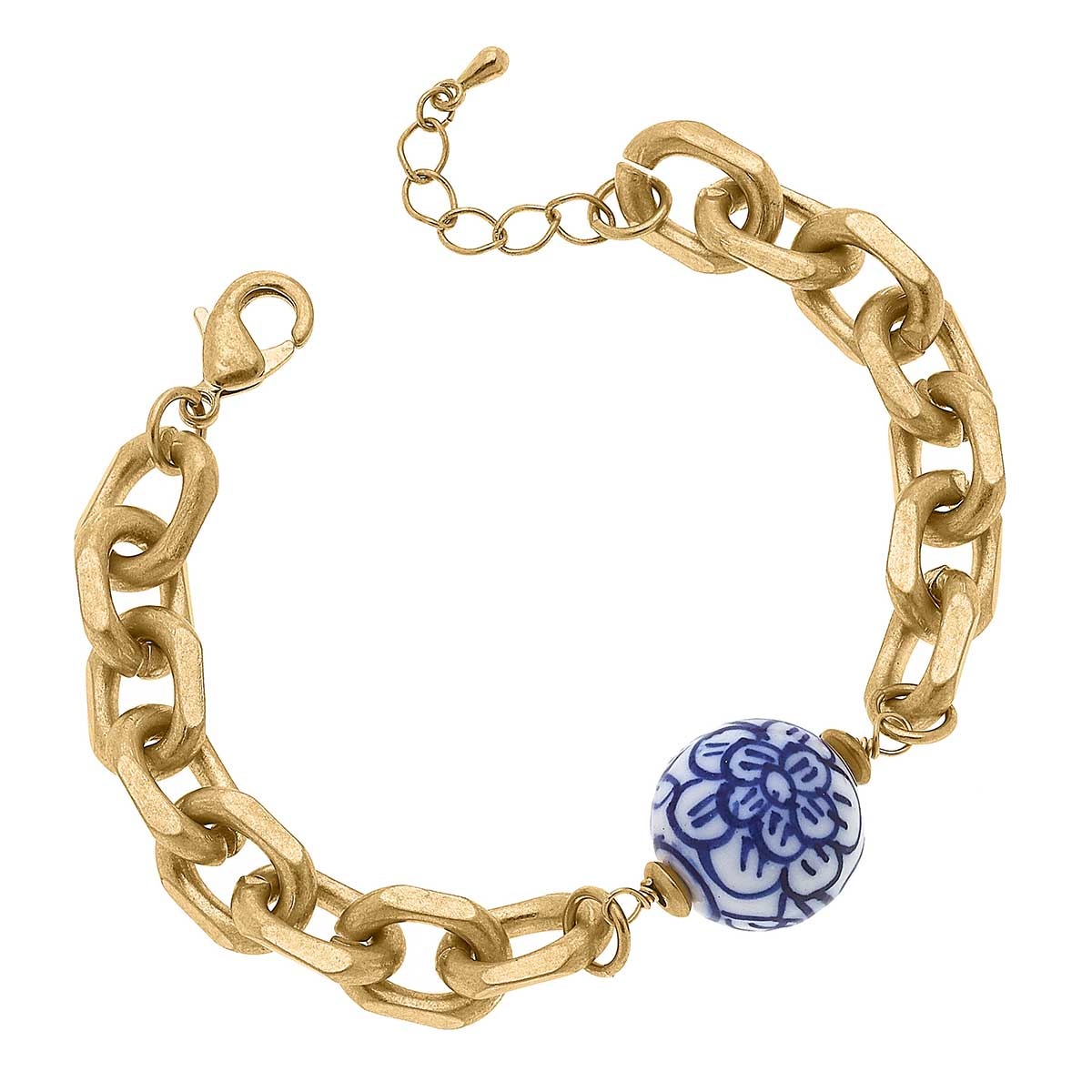 CANVAS Style Marchesa Chinoiserie & Chunky Chain Bracelet