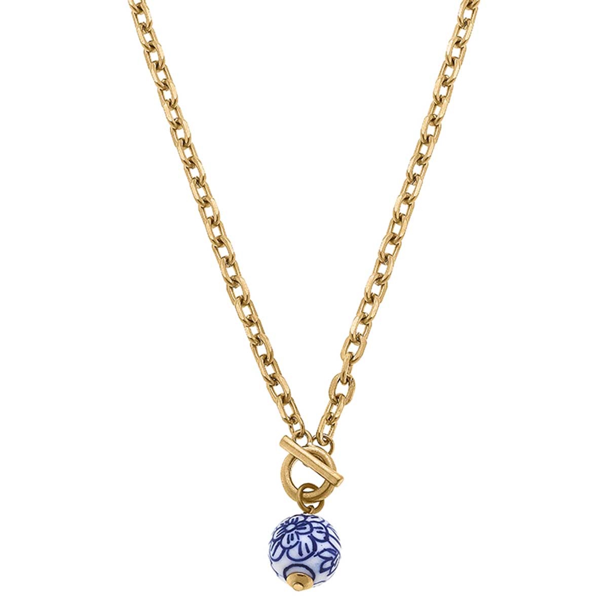 CANVAS Style Marchesa Chinoiserie T-Bar Necklace