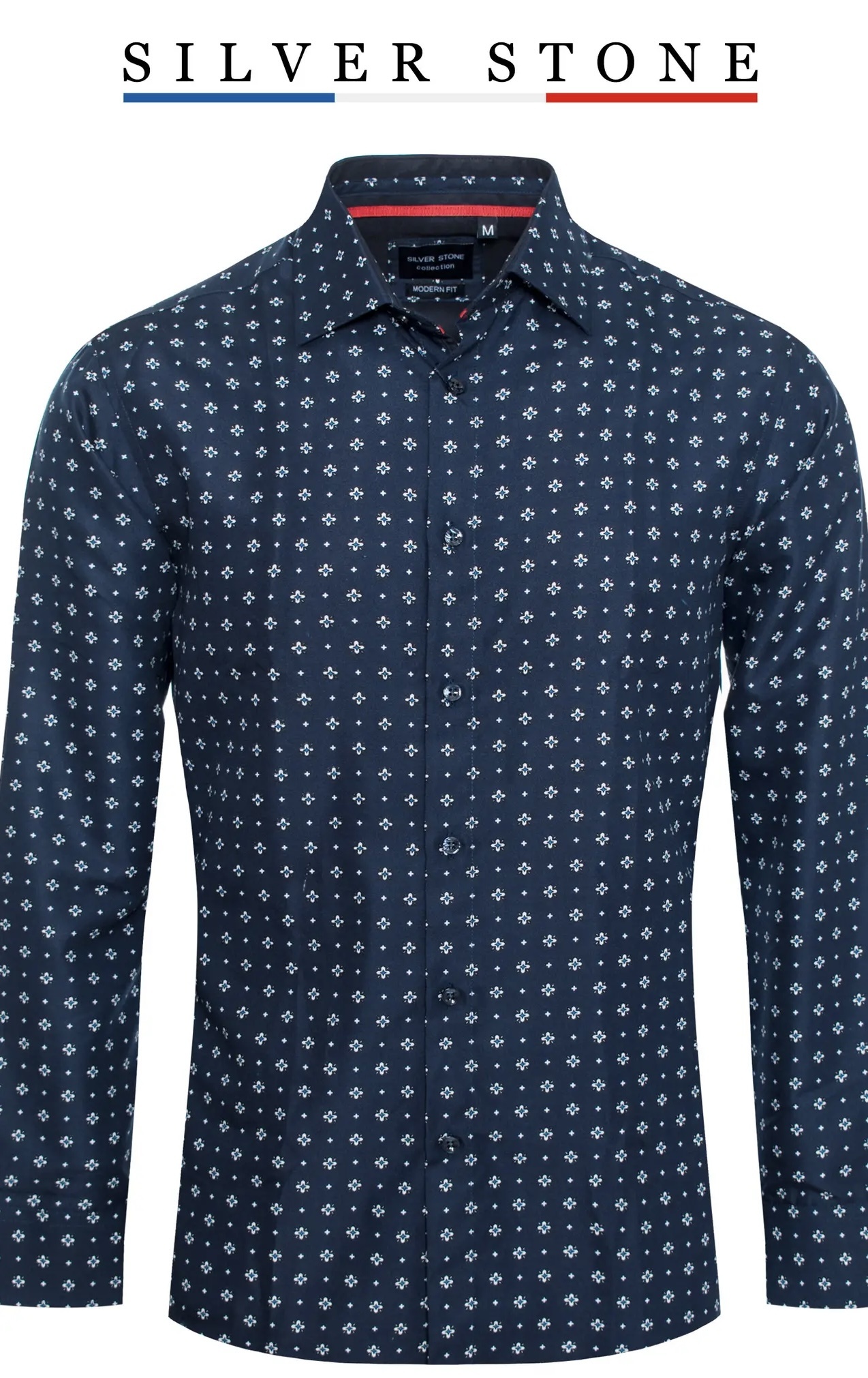 Urban Fitz Printed Button Down LS Cotton Shirt
