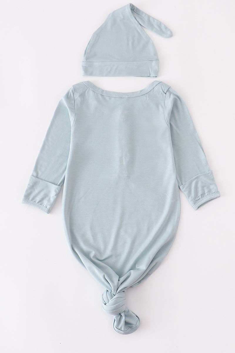 Sea breeze bamboo baby gown set