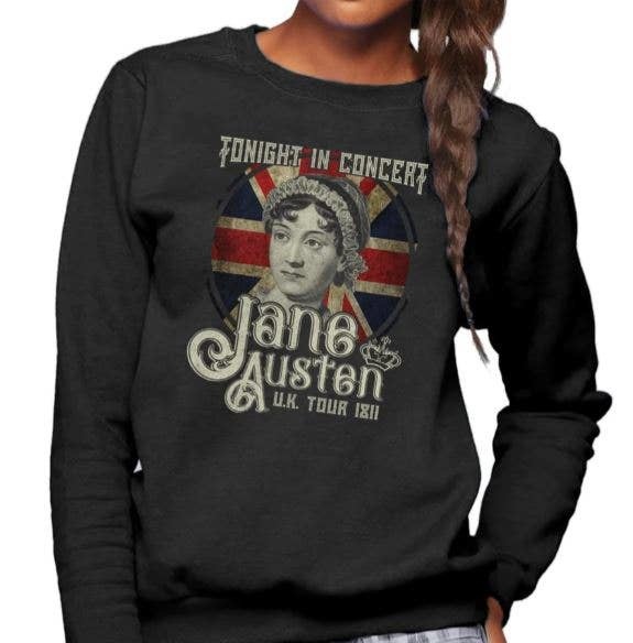 Boredwalk Jane Austen Rock and Roll UK Tour Unisex Sweatshirt