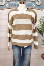 Wide Striped Oversized Pullover Sweater