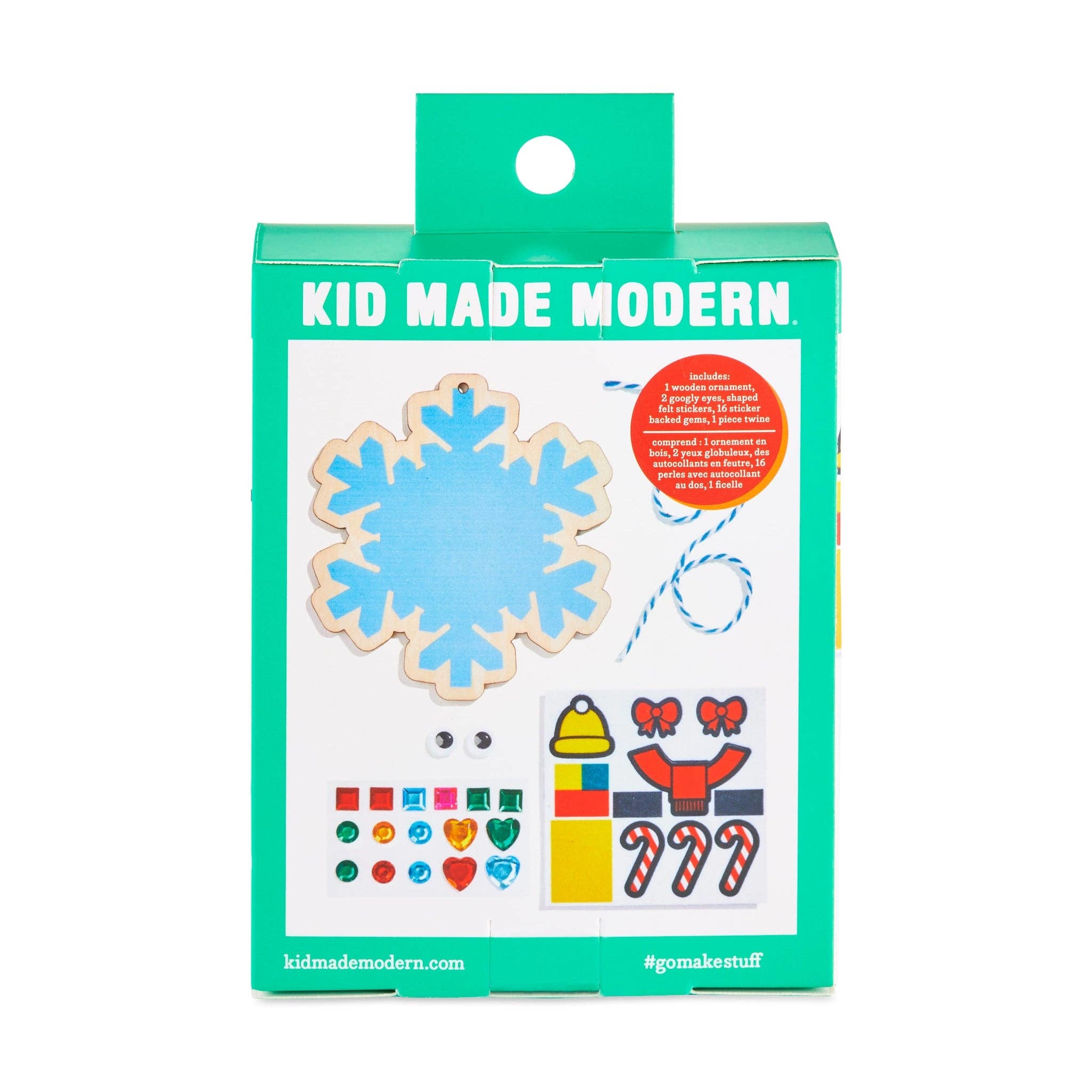 kid made modern DIY Ornament Kits - Snowflake