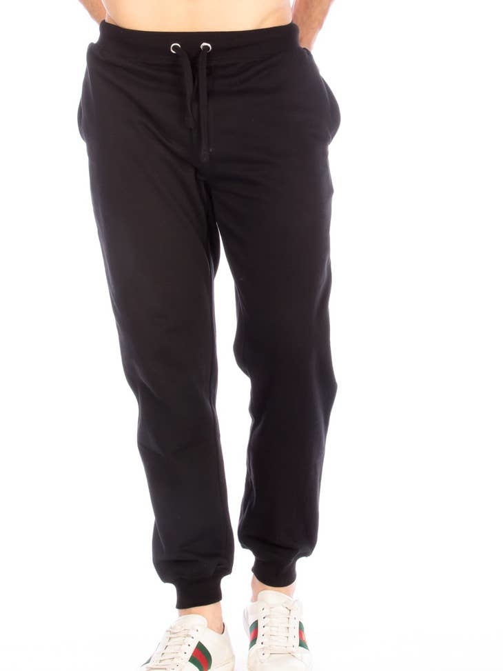 Jogger Fleece Pants, Black Josephs Department Store