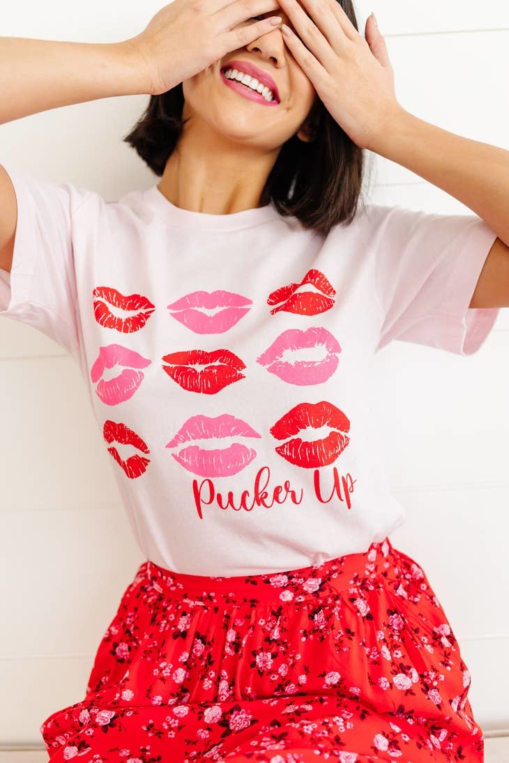 Type A Tees Pucker Up Valentines Tee