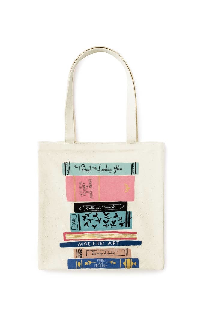 kate spade new york Canvas Book Tote, Stack Of Classics