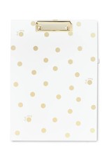 kate spade new york Clipboard Folio, Gold Dot With Script