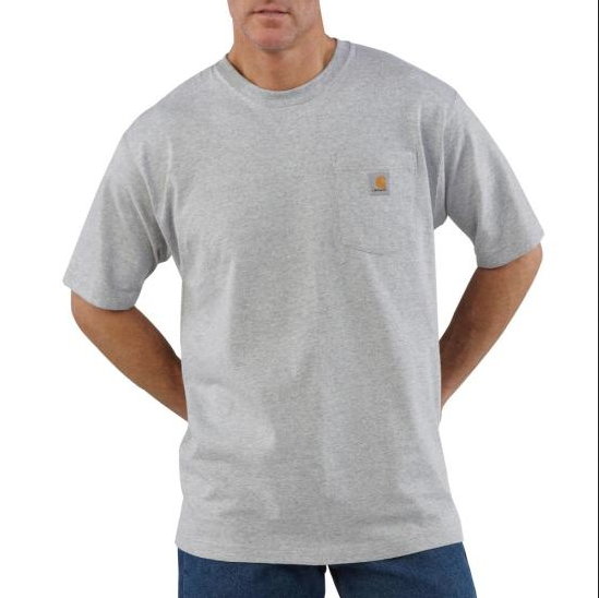 Carhartt Workwear Pocket T-Shirt, Heather Grey