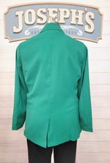 Long Sleeves Boyfriend Blazer, Kelly Green