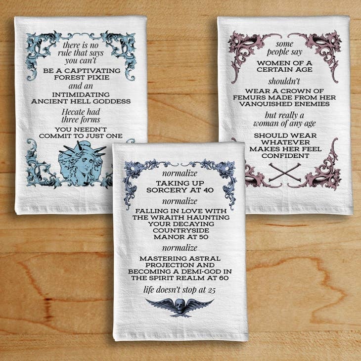 Boredwalk Hell Goddess Dish Towels