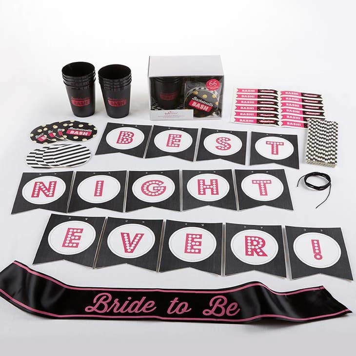 Kate Aspen Bachelorette Bash 66 Piece Bachelorette Party Kit