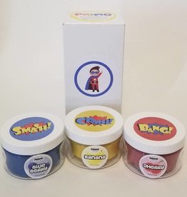 Primo Playdough Scented Playdough Superhero 3-Pack w/ Primary Colors (5 oz)