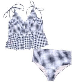 Simply Southern Navy Gingham Check Tankini