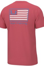 HUK HUK and Bars Tee, Sunwashed Red