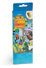 eeBoo Rainforest Jumbo Metallic & Fluorescent Color Pencils