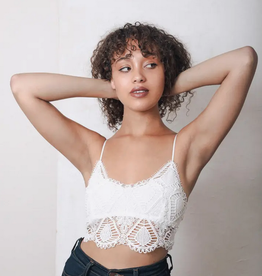 Crochet Lace Longline Bralette