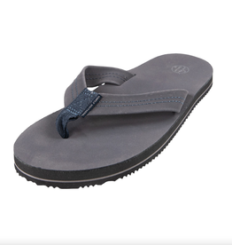 Simply Southern Leather Flip Flop, Asphalt