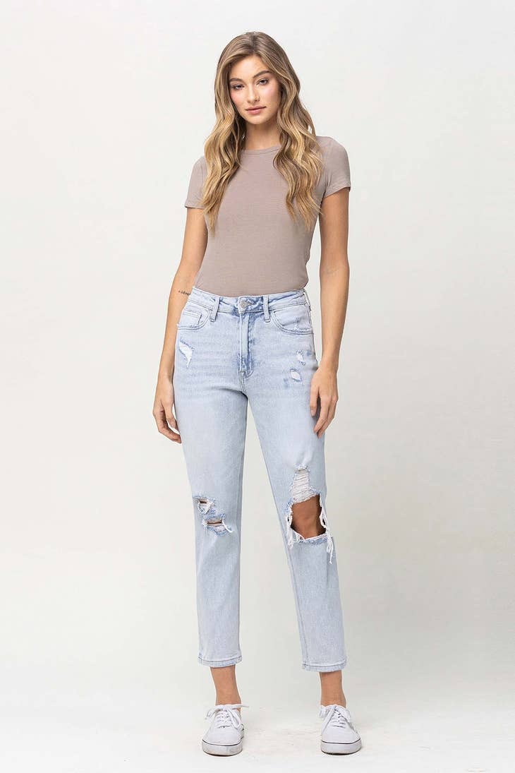 Ripped Stretch Mom Jean, Millman