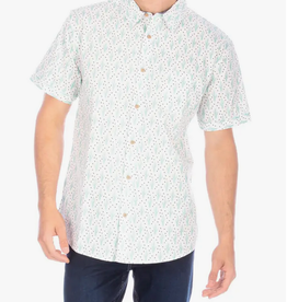 White Cactus Print Woven Shirt