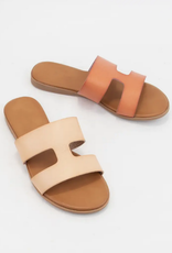 Side Cutout Flat Sandal