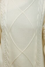 Cable Knit Turtle Neck Sweater, Ivory