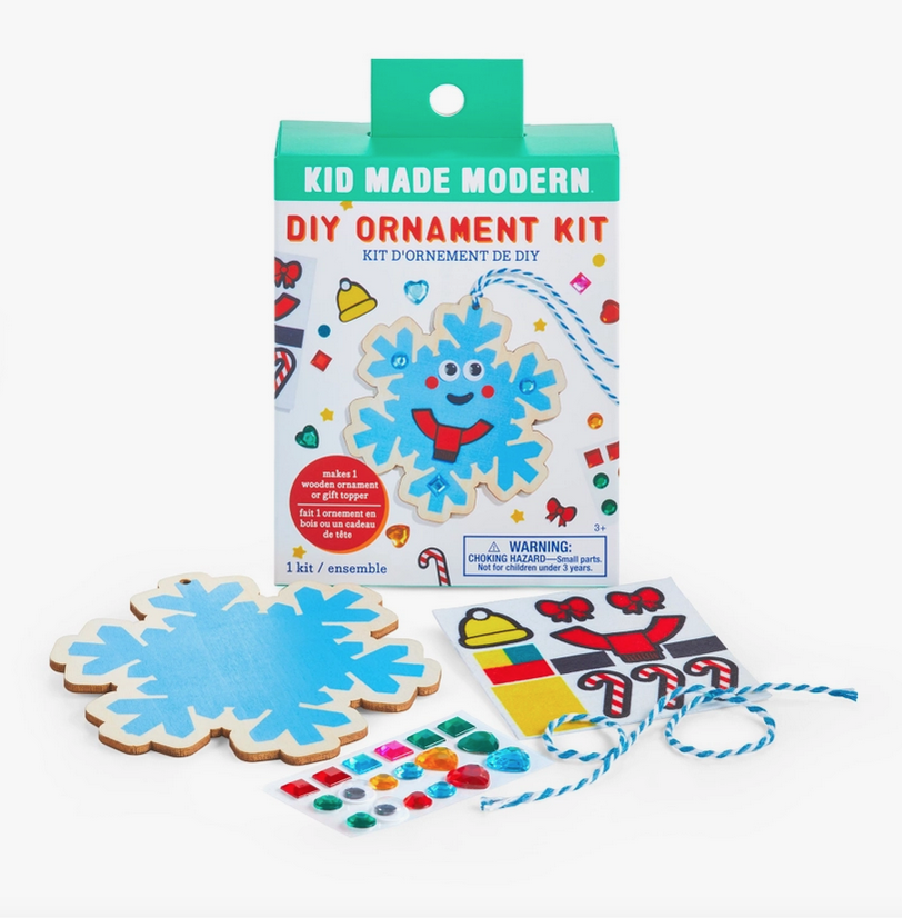 kid made modern DIY Ornament Kits - Snowflake