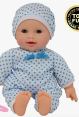 The New York Doll Company 11" Doll Polka Dots W/ Pacifier