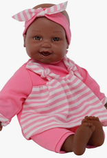 The New York Doll Company 12" Soft Body Talk, Cry & Sing Interactive Baby Doll-Striped